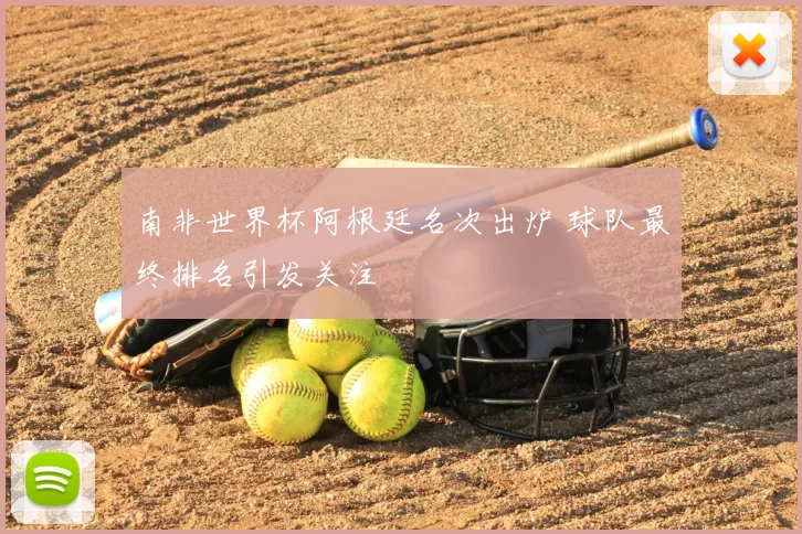 南非世界杯阿根廷名次出炉 球队最终排名引发关注