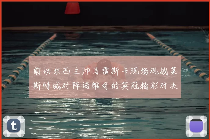 前切尔西主帅马雷斯卡现场观战莱斯特城对阵诺维奇的英冠精彩对决